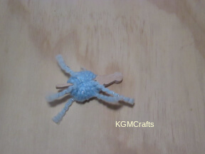 take the pin and yarn off the fork