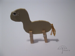 horse with clothespin legs