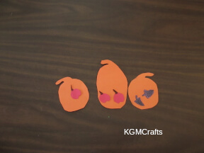 cut out fruit and vegetable shapes