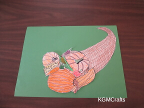 color the picture, cut out, and glue