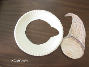 cut off the excess part of the plate