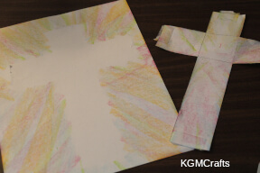 remove the cross colored cross step 3