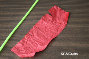cut a strip of tissue egg carton cross step 3
