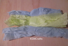 crossing the sea step 1 cut and fold tissue