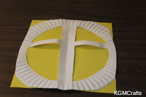 cut a paper rectangle stained-glass cross step 7
