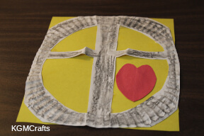 add a heart stained-glass cross step 8