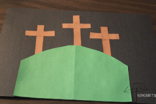 three crosses on a hill