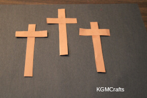 make the crosses three crosses step 3