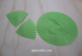 step 2 cut two 1/4 pieces