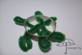 step 6 and 7 thread pipe cleaners