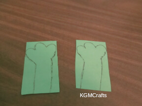 step 3 draw tree shapes for broccoli