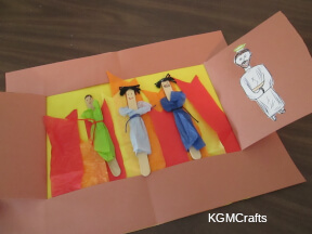 step 8 place the men in the furnace