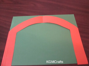 step 2 glue to the background paper