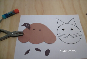 cut eyes, nose, mouth