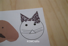 cut triangle for cat