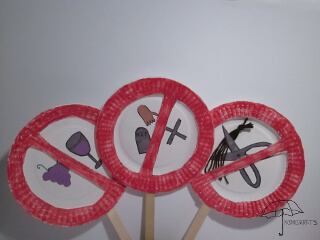 don't do it signs for Samson