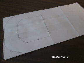 bag basket step 1 cut out the handle