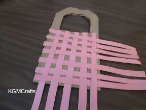 step 8 weave the strips