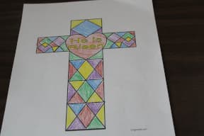 print then color the cross