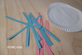 cut strips of construction paper
