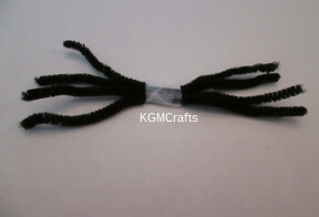 spider step 3 tape pipe cleaners together