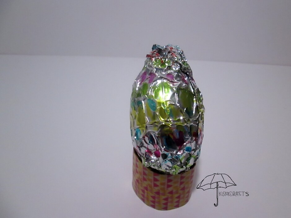 foil covered egg