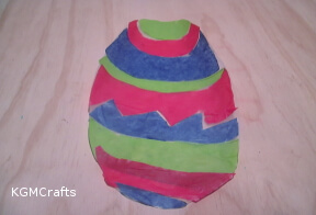 cut out tissue and glue to wax paper