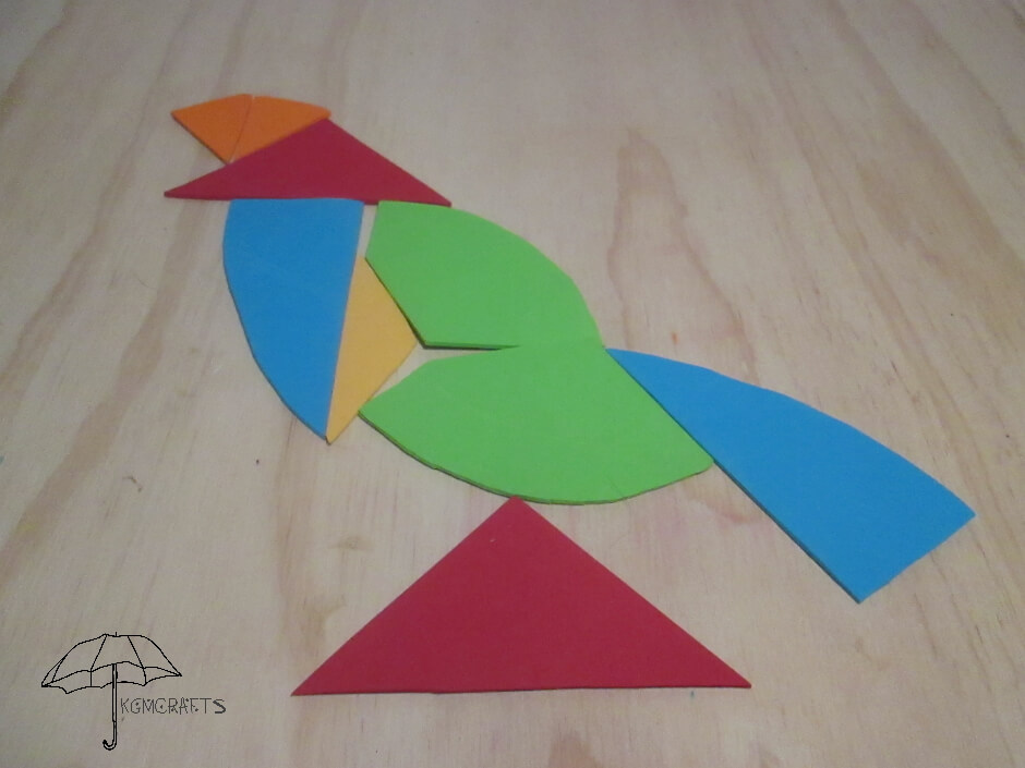 tangram bird number 2