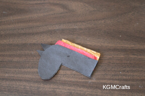 glue the two head pieces together