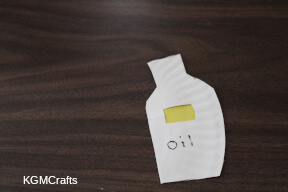 glue the rectangle to the back