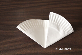 fold the paper plates