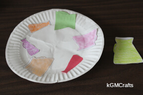 glue a jar to each section