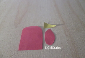 make the turkey's neck, beak, and waddle