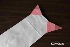 glue the ears to the back of the bag