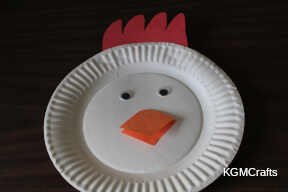 glue the pieces on the plate