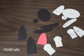 cut the pieces for the cow