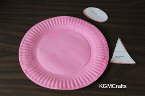 paint the plate and cut out the pieces