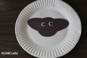 glue the pieces on the plate