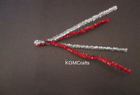 step 3 fold two pipe cleaners