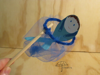 paper fish in a net a fishing net to help kids remember a Bible verse