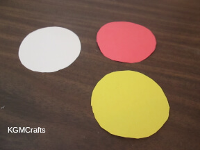 cut circles from colored paper