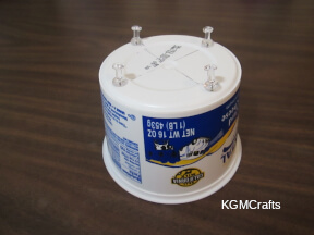 add push pin to carton