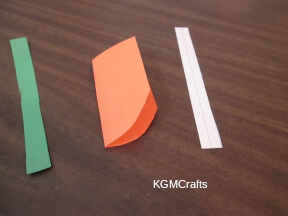 round the bottom of the paper