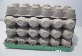 step 6 glue green paper to bottom of wall