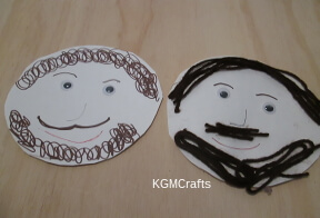 step 7 use yarn or markers to make a face on a paper plate