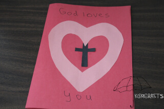 God is love cross card