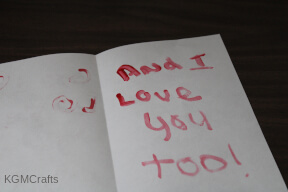 God is love painted card step 3