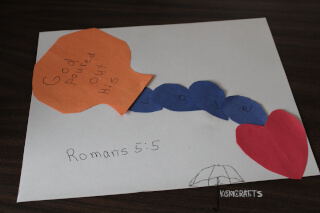 God pours out His love picture