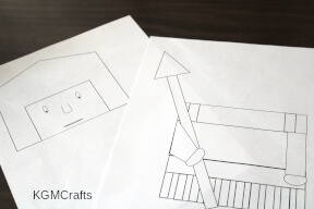 black and white pieces for Goliath