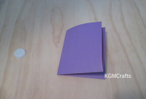 grapes on pole step 1 fold paper in fourths